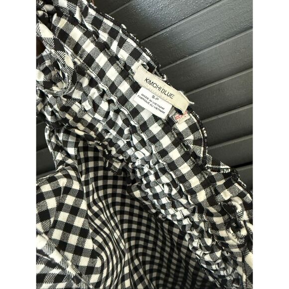 Urban Outfitters Kimchi Blue Little Lies Printed Gingham Plaid Open Back Cami To - Picture 7 of 8
